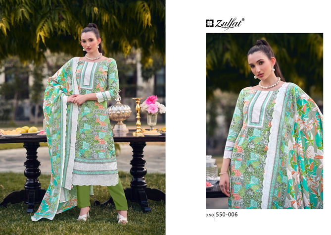 Hakoba 550 By Zulfat Summer Special Printed Cotton Dress Material Wholesale Price In Surat
